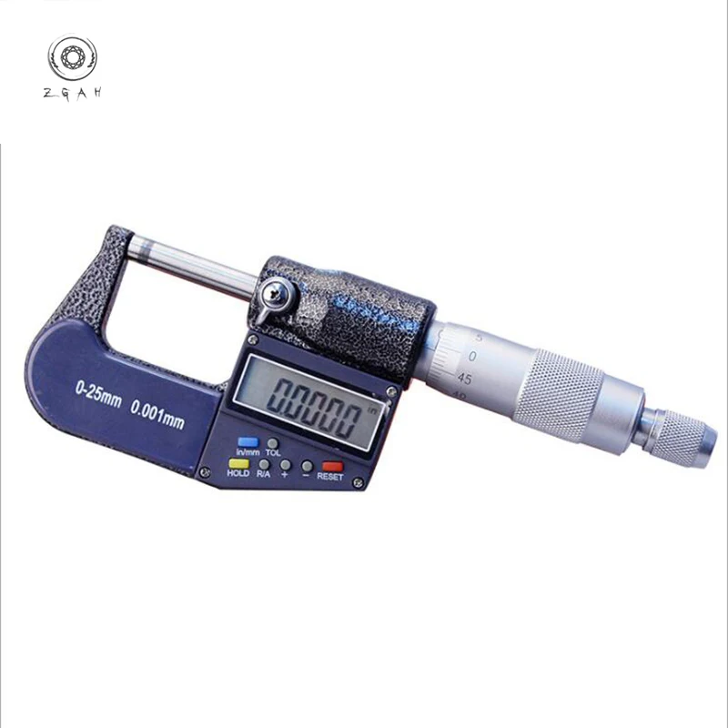 

Цифровой дисплей микрометр 0-25mm0.01 mm7 ключ цифровой дисплей микрометр Высокая точность электронные компоненты цифровой микрометр