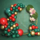DIY Рождественский шар гирлянда арочный комплект Декор красный зеленый золотой латексный шар Navidad Natal Xsmas для дома Новогоднее украшение 2021