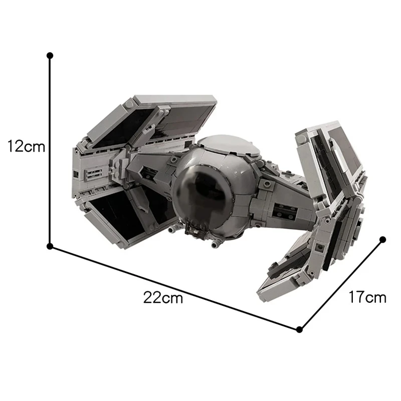 

854 Piece Bricks Space Wars Interceptor Fighter MOC Model Building Blocks Boy Birthday Christmas Gifts Kids Toys For Children