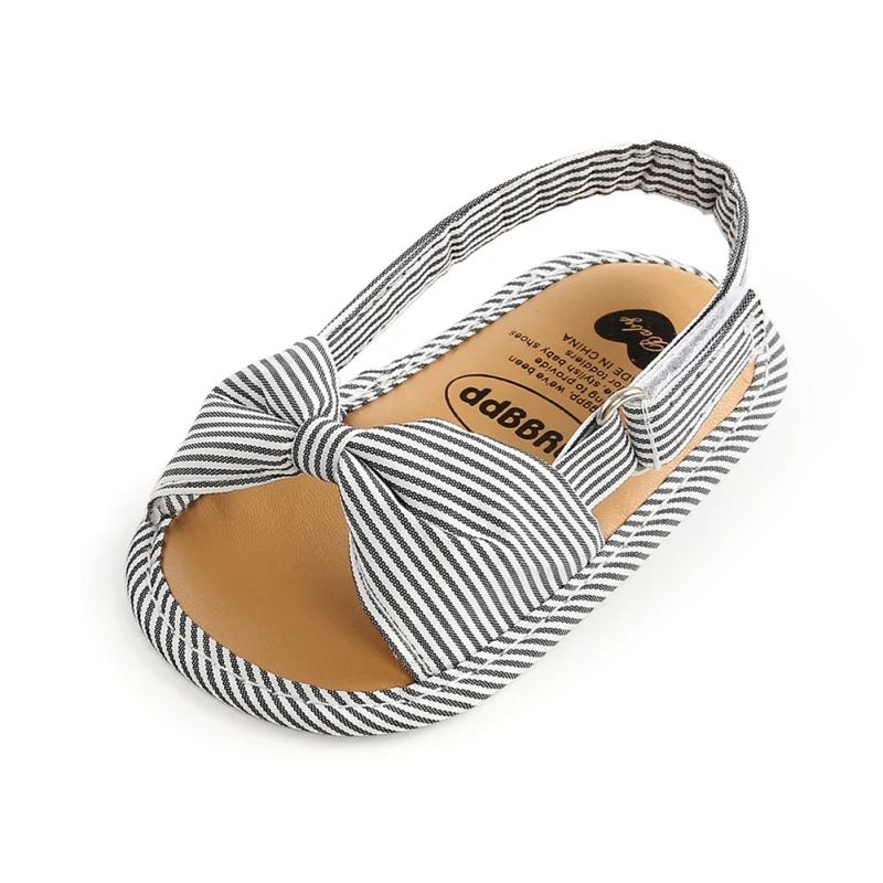 Сандалии с бантиком для новорожденных девочек Летняя повседневная детская обувь