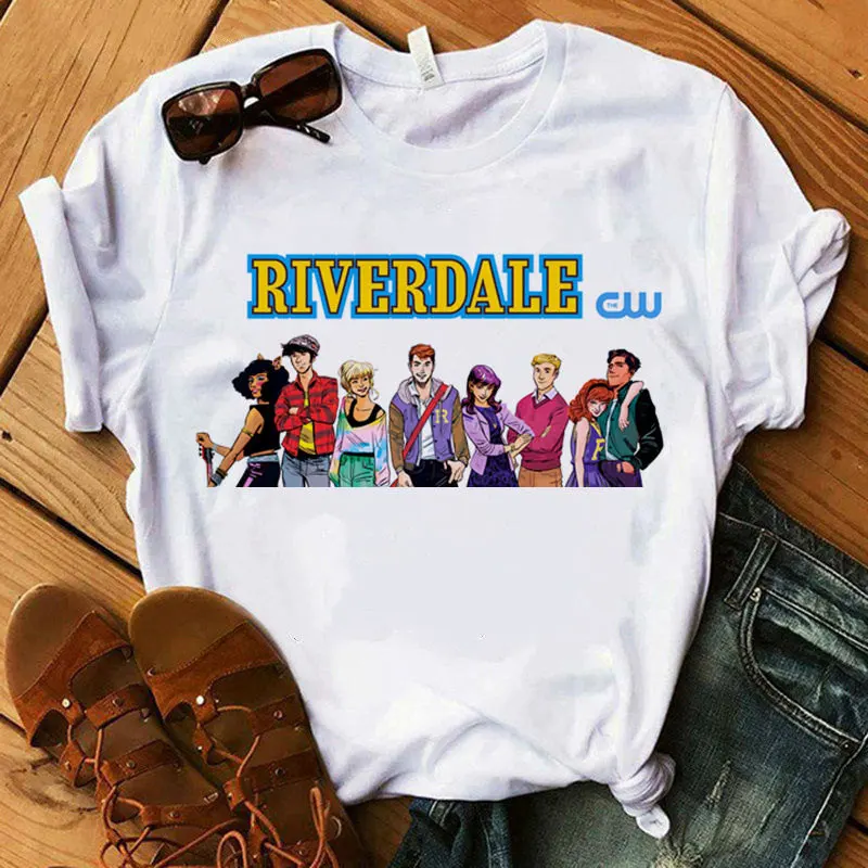 

Riverdale printing t shirt Women Clothes Casual Harajuku Summer Female T Shirt Short Sleeve O-neck Tops Tee Girl T shirt