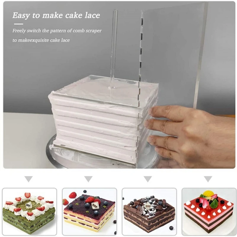 Набор акриловых дисков для торта комплект из 11 круглых досок гребень стойки