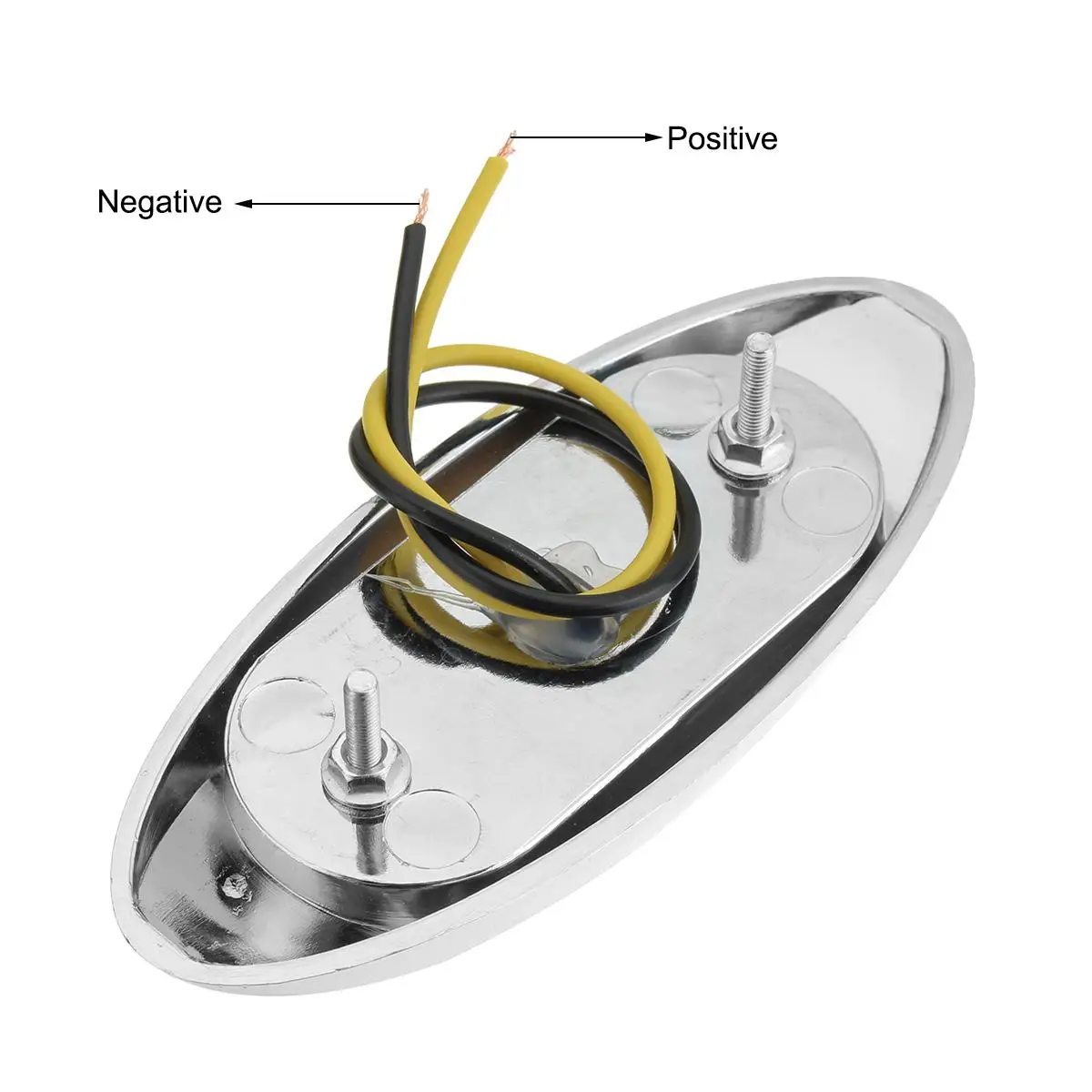 

10pcs 24V Car Truck 6 LED Side Marker Light Clearance Lamp Signal Indicator Lamp External Tail Light for Trailer Tractor Amber