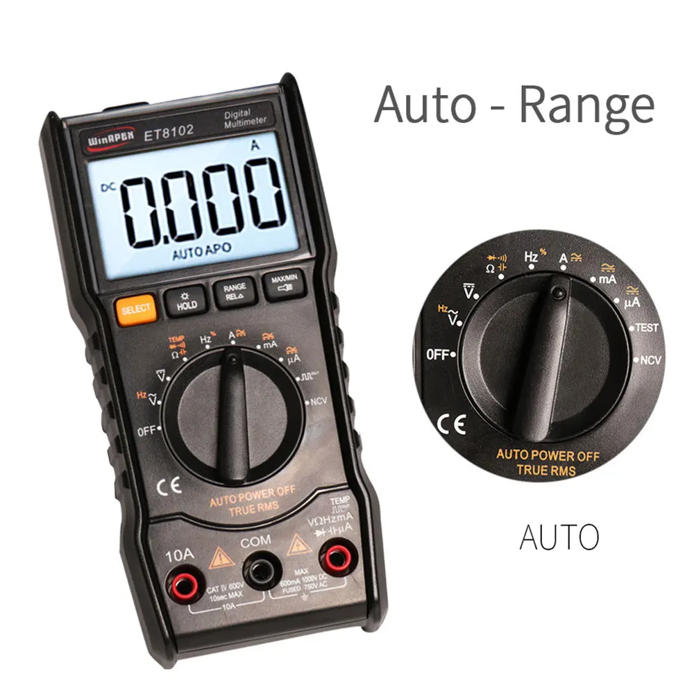Цифровой мультиметр ET8101 6000 отсчетов Бесконтактный индикатор напряжения
