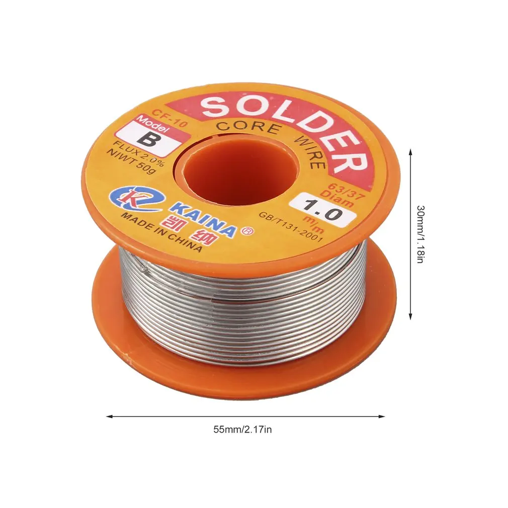 

Drop ship Excellent top quality 45FT Tin Lead Line Rosin Core Flux Solder Soldering Welding Iron Wire Reel Hot Selling
