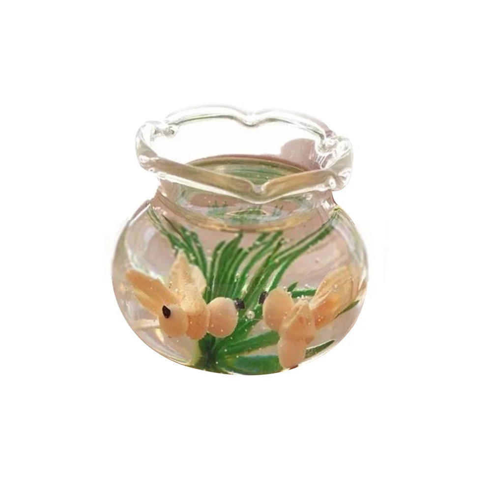 1/12 миниатюрный аквариум для золотой рыбки кукольный домик гостиной Декор сцена