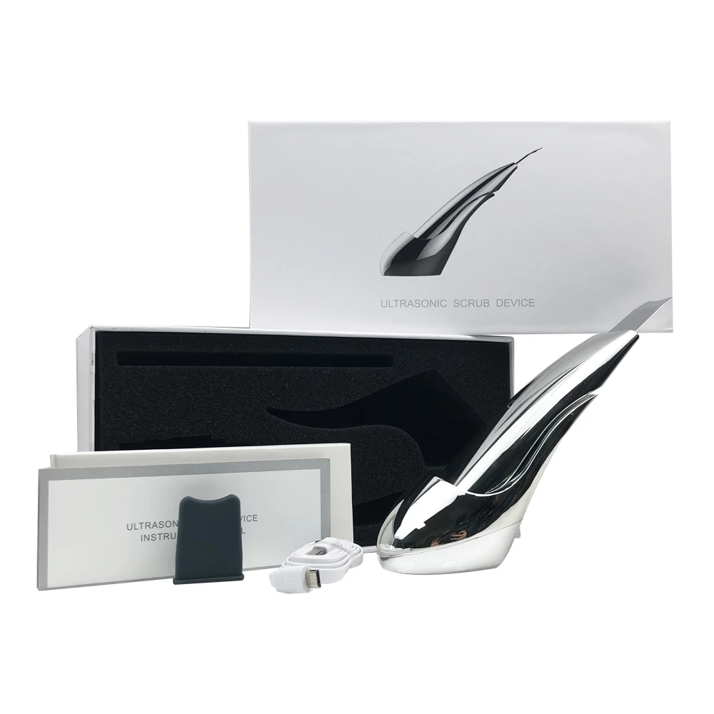 

Facial Cleanser Wireless Charging Ultrasonic Skin Scrubber Deep Cleaning Peeling Tool Pore Wash Machine Acne Blackhead Remover