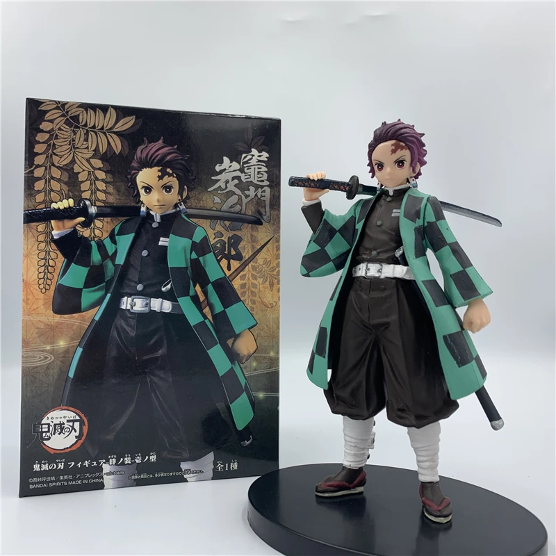 Демон убийца Kimetsu без Yaiba камадо Tanjirou держащий меч постоянного из ПВХ движущаяся