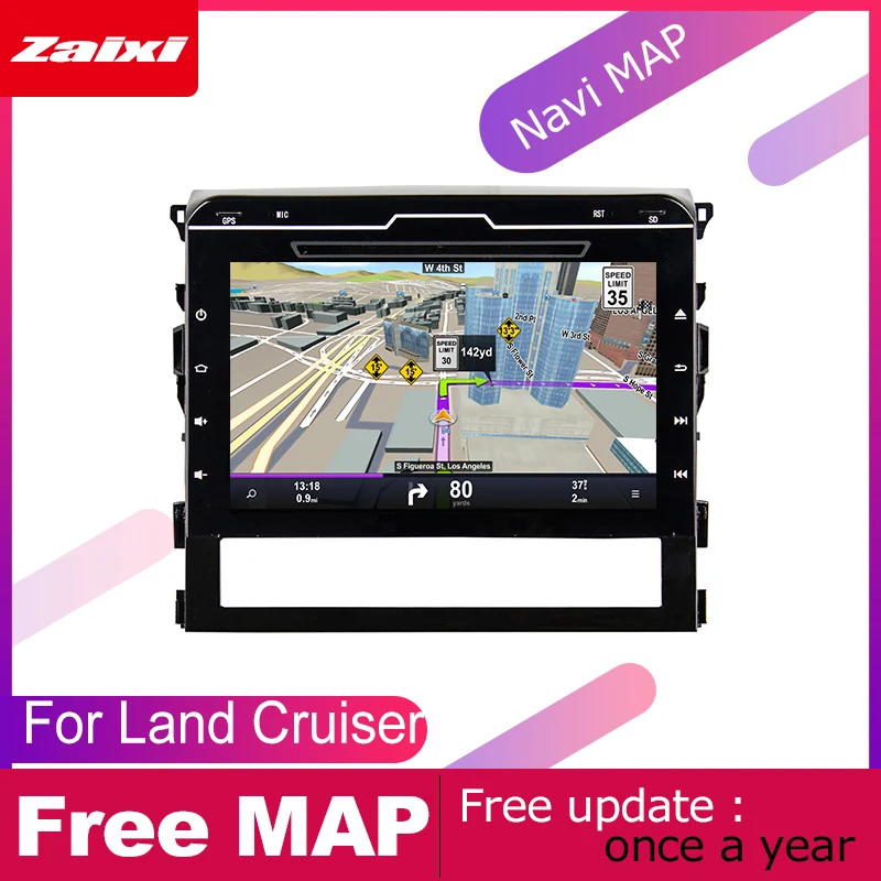 Автомобильные аксессуары для Toyota Land Cruiser 2016 2017 2018 2019 Android GPS Навигация DVD