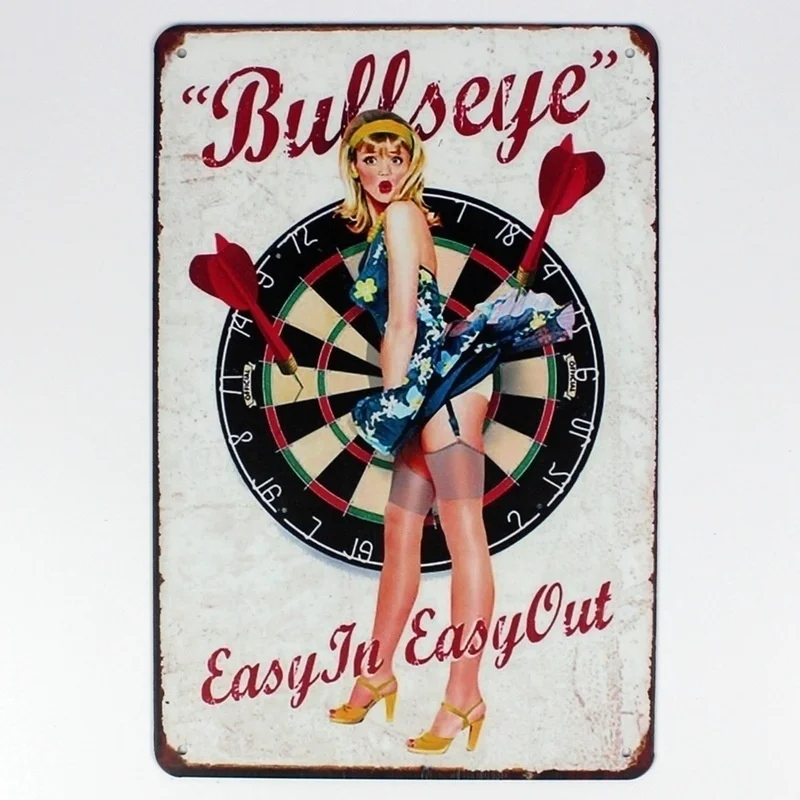 

Bar Dart Game Metal Poster Vintage Home Decor Tin Sign Garage House Wall Decor Metal Plate Metal Sign