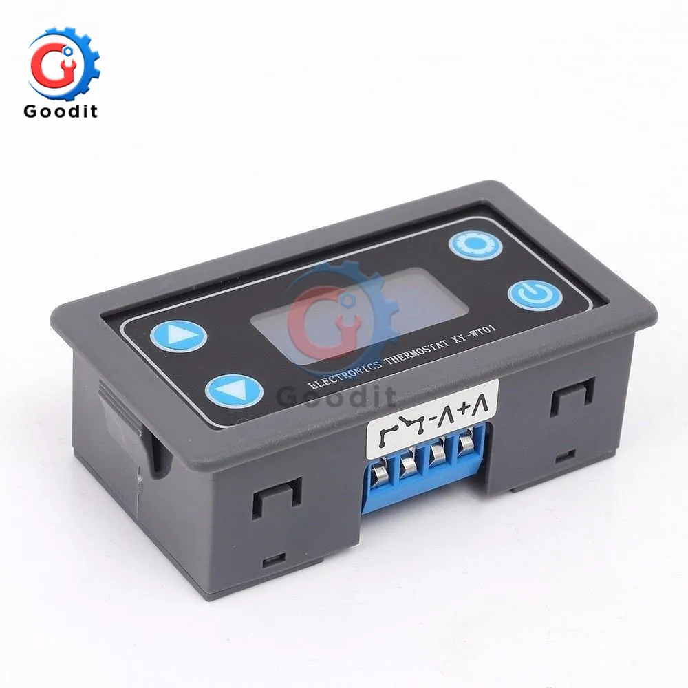 Регулятор регулятора температуры с ЖК дисплеем 12 В 24 в пост. Тока термостат