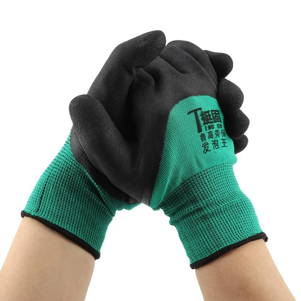 

1 Pair Gloves Green Agricultural Horticulture Air Permeability Dexterity