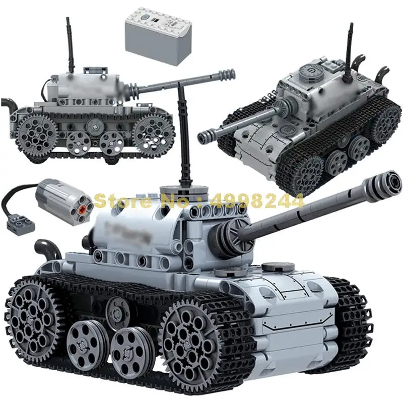 378 шт техника Военный танк мотор электрический строительный блок кирпичи