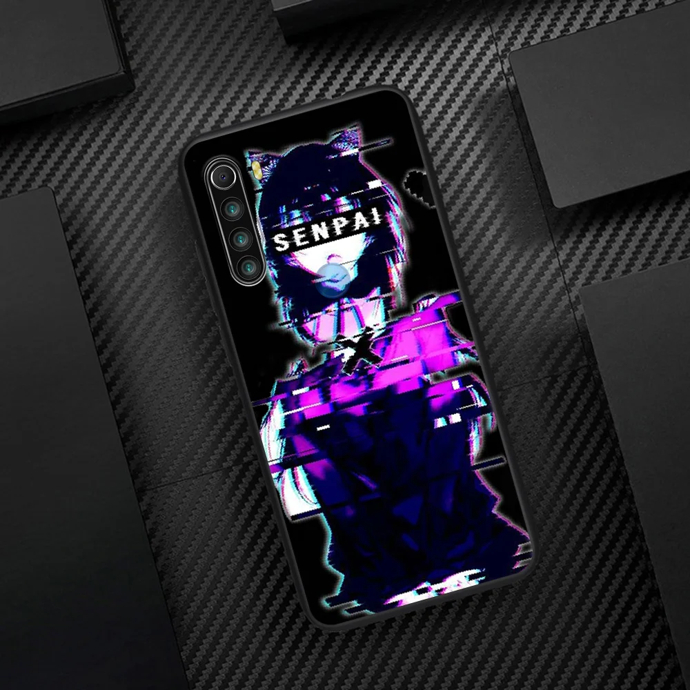 

LEWD Sad Sexy Anime Aesthetic Phone Case Cover Hull For XIAOMI Redmi 7 7A 8 8A 9 9C Note 6 7 8 9 9S K20 Pro K30 black Coque Soft