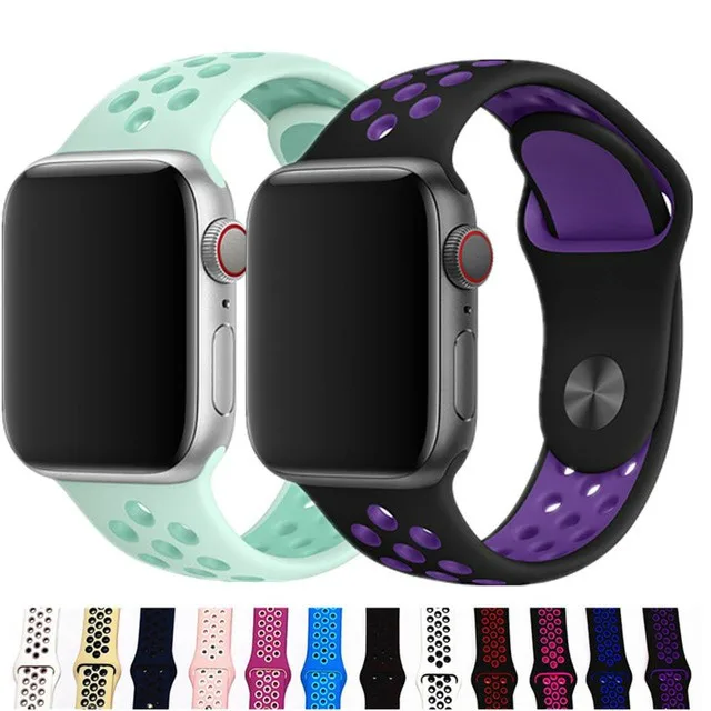 Топ новый ремешок для спортивных часов apple watch band 42 мм/38 мм iwatch 44 мм/40 correa