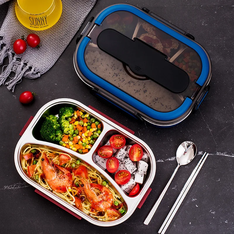 

Bento Box for Office Worker Lunch Box For Kid Leakproof Food Container Stainless Steel Portable Tableware Japanese Type Lunchbox