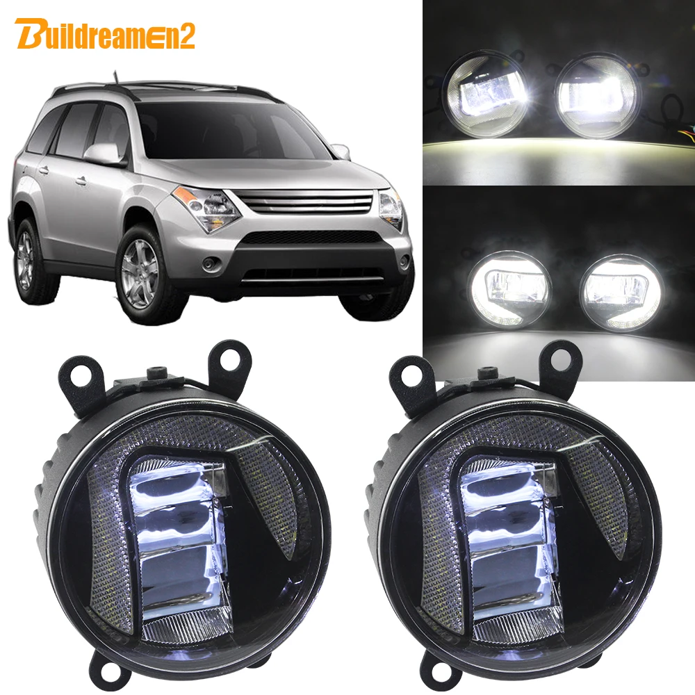 Buildreamen2 для Suzuki XL7 XL 7 2007 2008 2009 автомобиля 2 в 1 светодиодный проектор туман