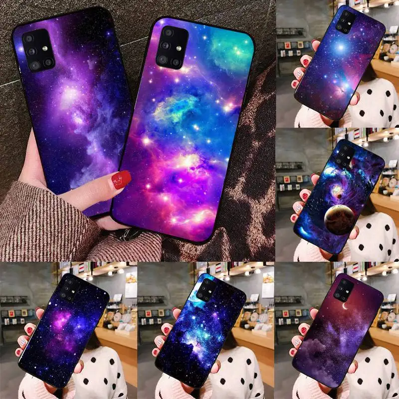 

Starry Sky Phone Case black For Samsung galaxy S 21 20 10 8 A 51 71 50 21s 70 40 20 20e note 10 plus Ultra 5g fe