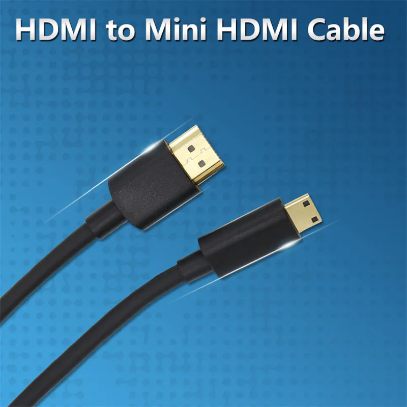 Micro HDMI совместимый кабель Mini штекер для проектора GoPro Sony цифровой экран tvbox 1 5