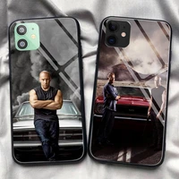 fast furious phone case tempered glass for iphone 11 pro xr xs max 8 x 7 6s 6 plus se 2020 12 pro max mini case