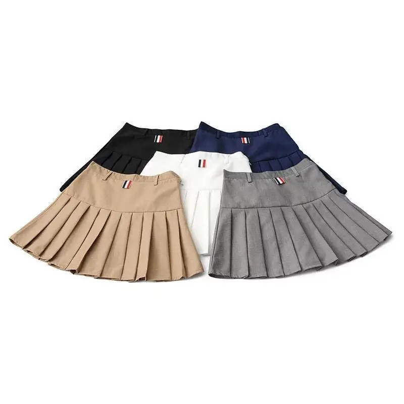 

New Preppy Style Women Skirt High Waist Uniform Pleated Skirt Girl Korean Classic Stripe Skirts Female Mini Dance Skirts Mujer