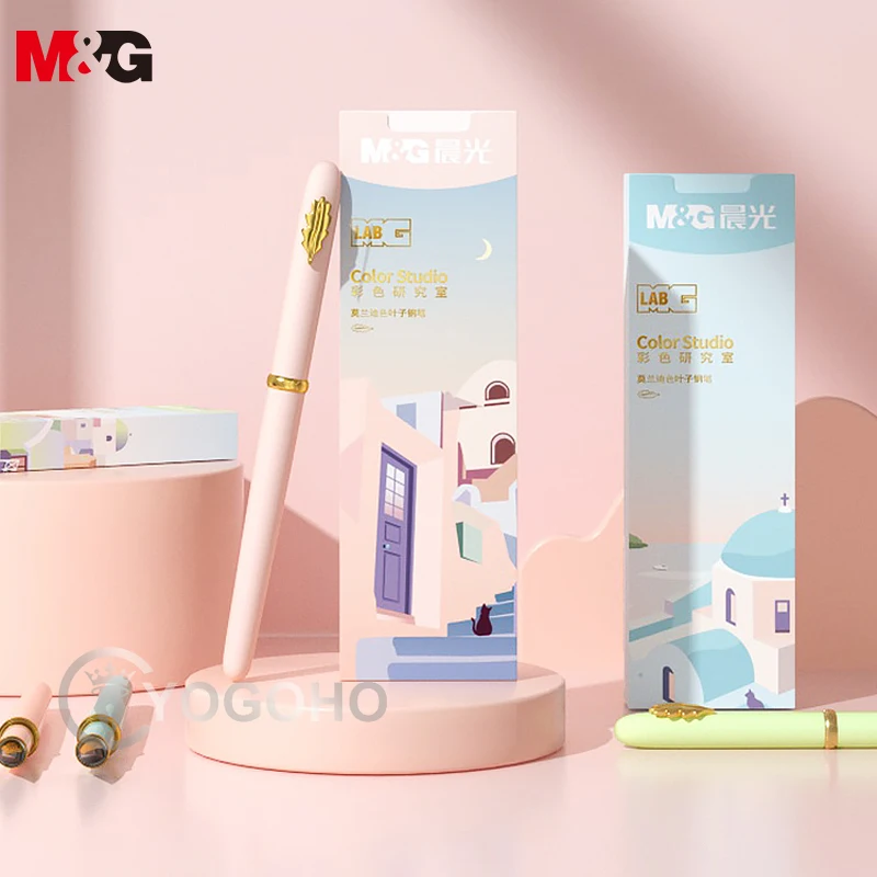 

Luxury Quality M&G Morandi Color Business office Fountain Pen F nib Gift Box Fountain Pen student School Stationery Supplies