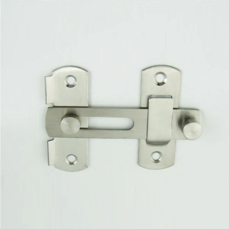 

Door Bolt Right Angle Latch Hasp Stainless Steel Window Gate Safety Lock Buckle