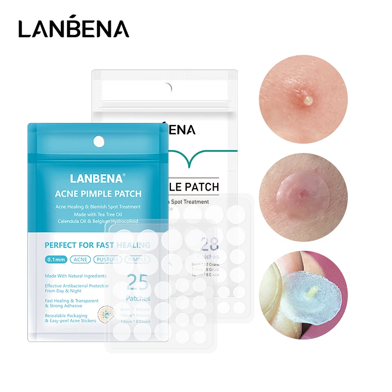 LANBENA акне прыщи патч маска для лица 28 шт невидимые наклейки удаление черных точек