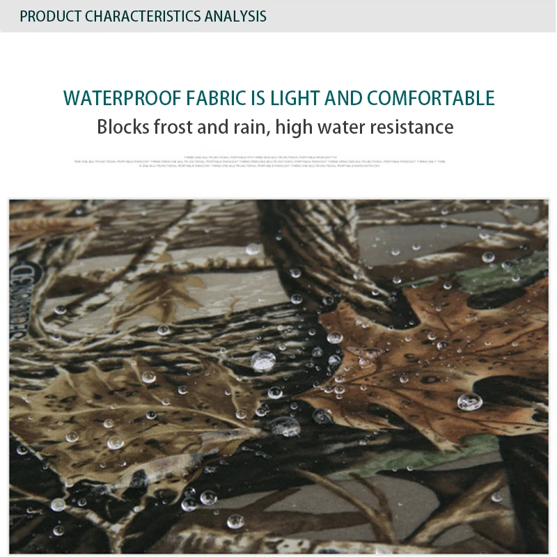 

2021 Multifunctional 3 in 1 Hooded Rain Poncho Waterproof Raincoat Jacket for Men Women Adults Outdoor Tent Mat