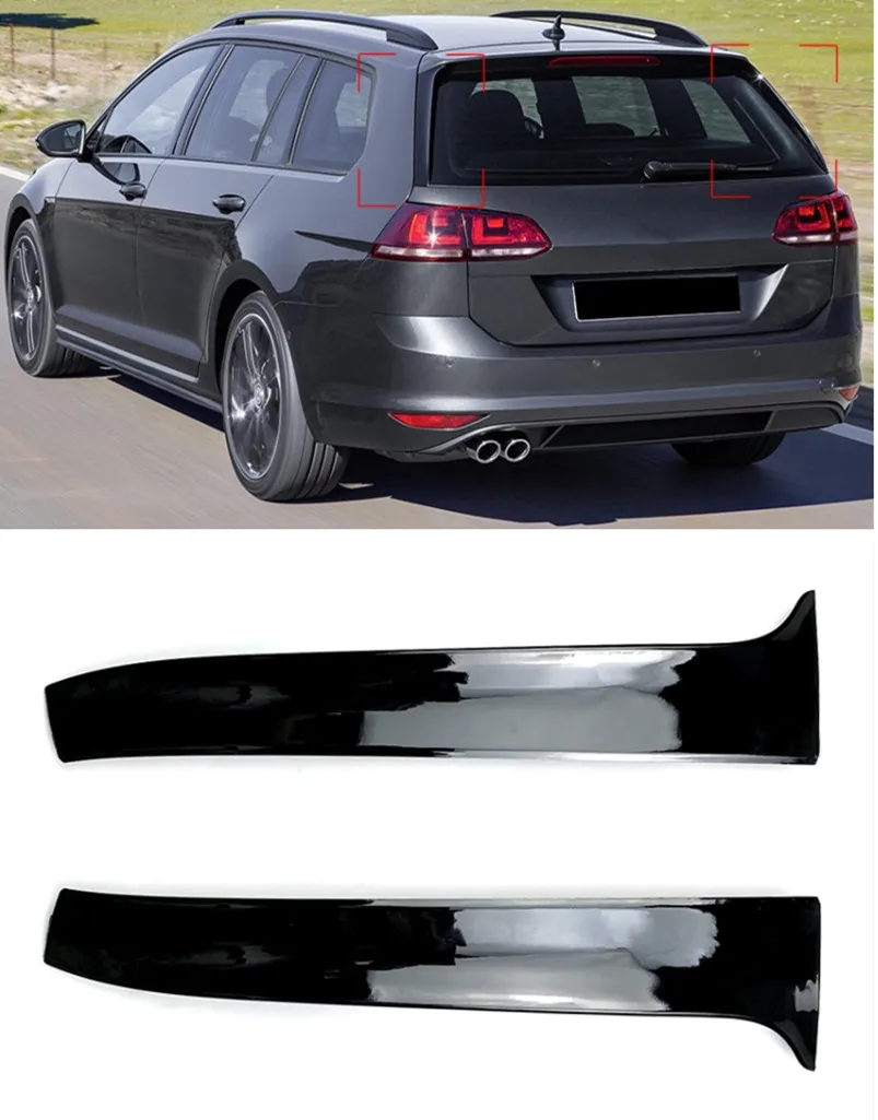 Заднее крыло автомобиля боковые Стикеры для спойлера Накладка Volkswagen VW Golf MK 7