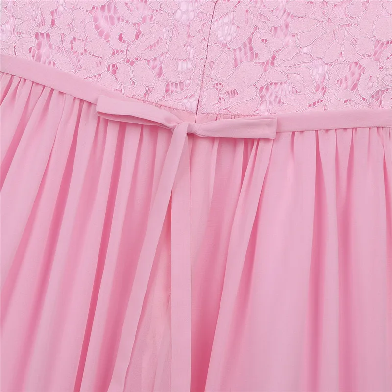 Шифоновое платье принцессы с цветами для девочек детское в пол без рукавов