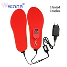 Зимние Стельки с электроподогревом, 2000 мАч, обогрев аккумулятора, подогрев для улицы, занятий спортом, подогрев ног для кемпинга, Hik