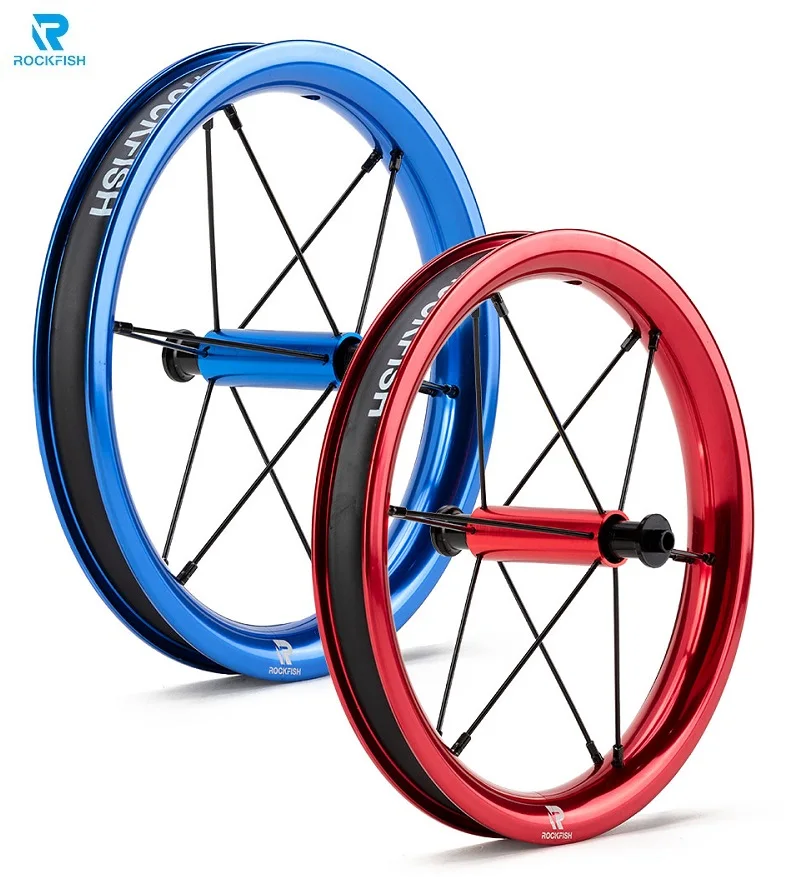 Rockfish K02 Aluminum Alloy Balance Bike Wheel Rim Set Koukua Pushbike 12 inches Wheel-set Sliding Bicycle Wheel Hub Set