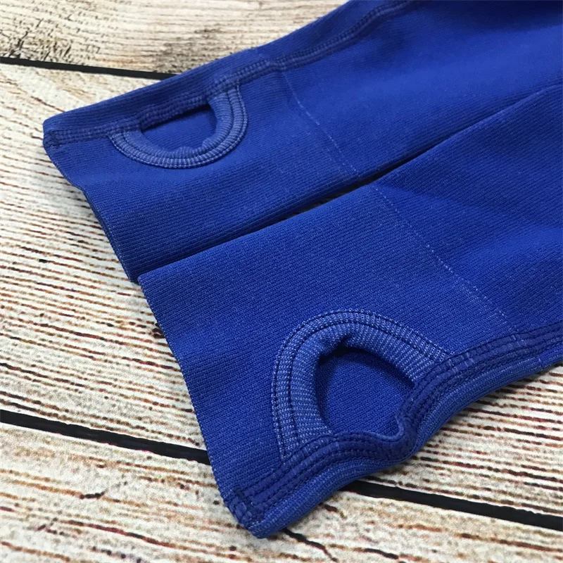 2pcs/set Vital Women Sport Suit Gym Blue Set Workout Clothes Long Sleeve Fitness Crop Top+ High Waist Energy Seamless Leggings