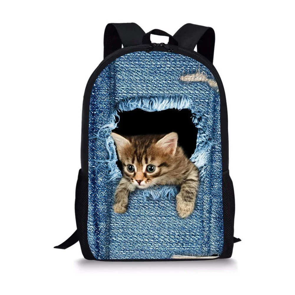 Детский рюкзак для кошек, Детский рюкзак для мальчиков и девочек, мультяшный рюкзак для начинающих школьный подарок для малышей, аниме рюкз...