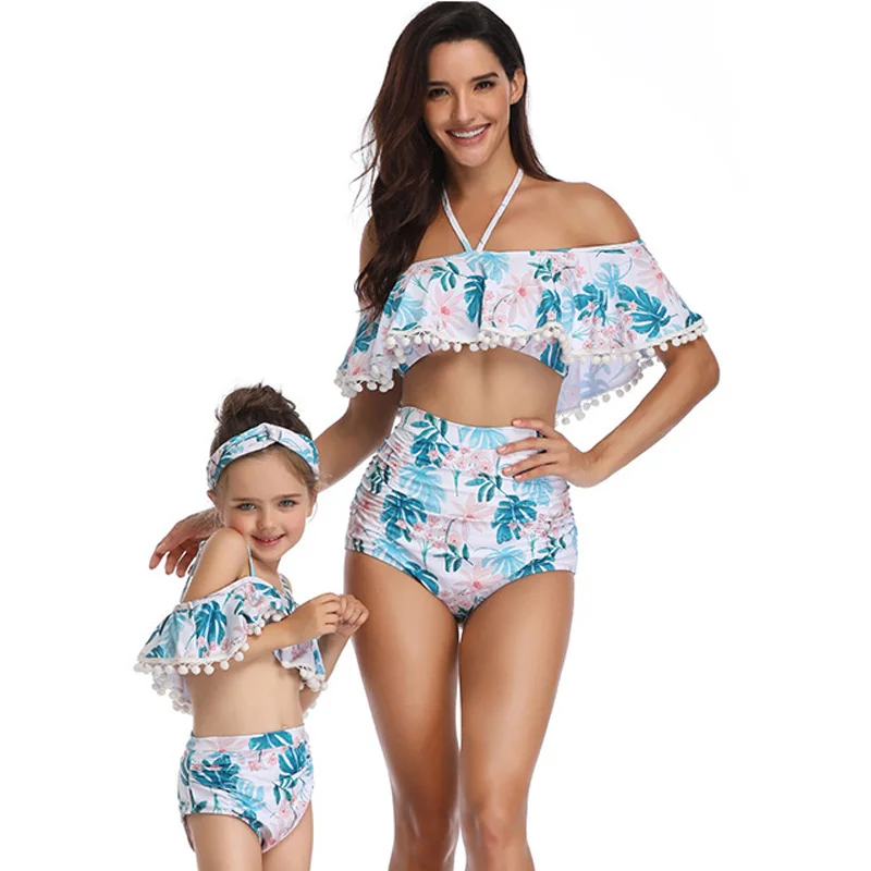 Женский купальник для малышей детский девочек детей подходит всей семьи мамы