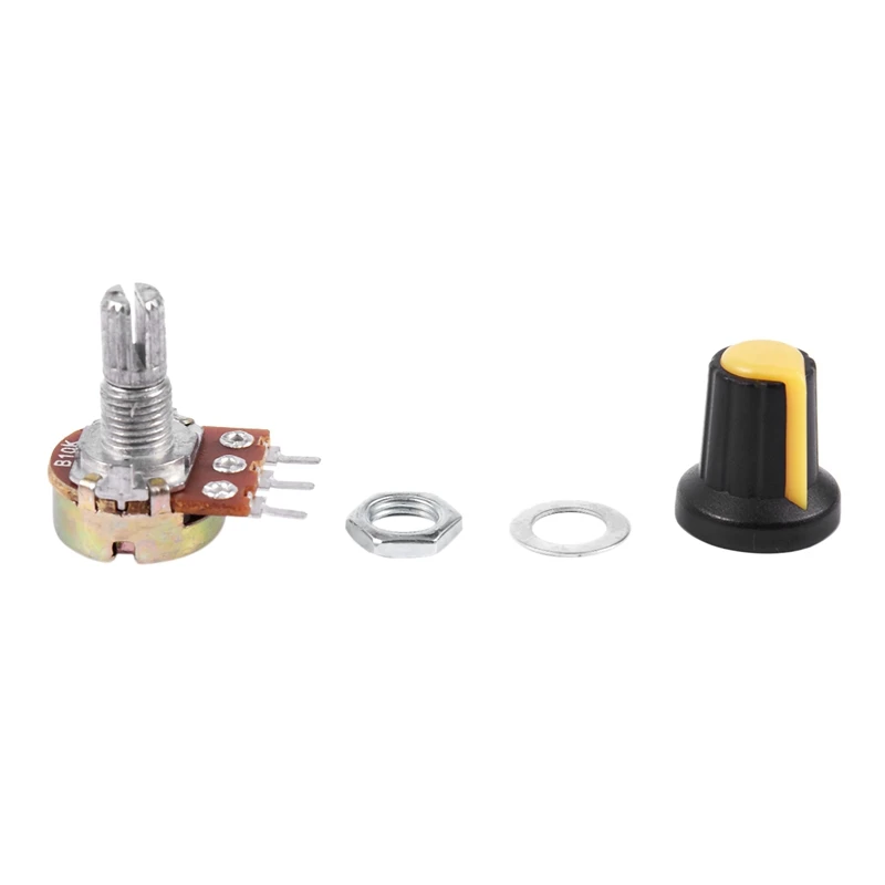 

5pcs 10K OHM 3 Terminal Linear Taper Rotary Audio B Type Potentiometer