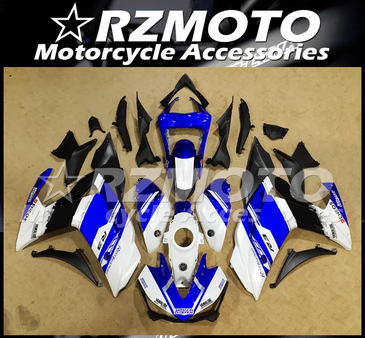 

New ABS Motorcycle Complete Fairings kit Fit for YAMAHA YZF R3 R25 2015 2016 2017 15 16 17 Bodywork set Custom Free blue white