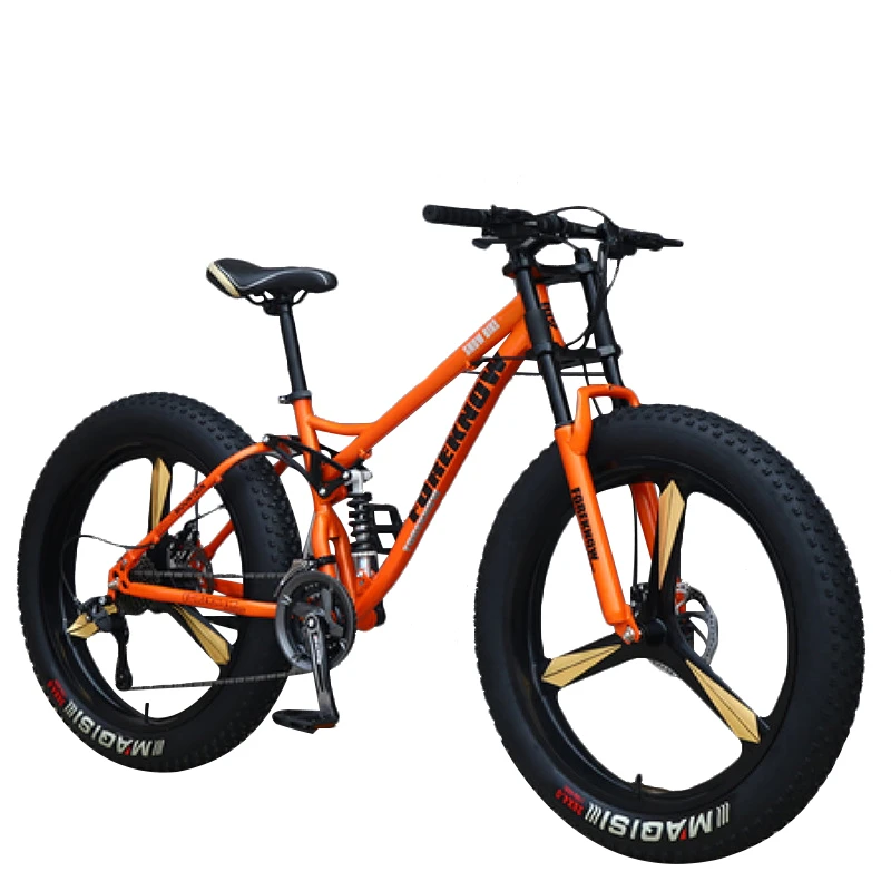 

FOREKNOW 24/26 Inch Adult Mountain Fat Bike 21Speed Variable Speed Beach Snowmobile Road Bicycle Men Racing Ride Sports Cycling