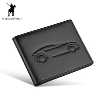 williampolo super slim soft wallet driver license holder genuine leather mini credit card wallet purse card holders men wallet