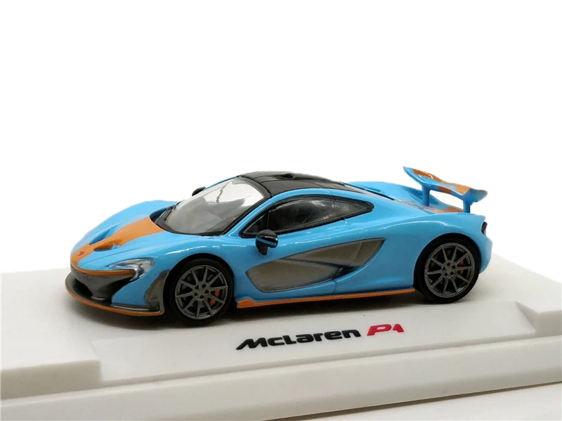 Небесно-голубой 1: 64 цветная Модель Коллекция Модель автомобиля mlaren P1 литье под давлением миниатюрный автомобиль - Цвет: Небесно-голубой