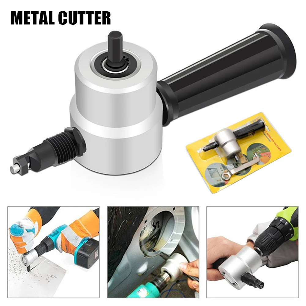 

Nibble Metal Cutting Double Head Sheet Nibbler Saw Cutter Tool Drill Attachment Free Cutting Tool Nibbler Sheet Metal Cutter
