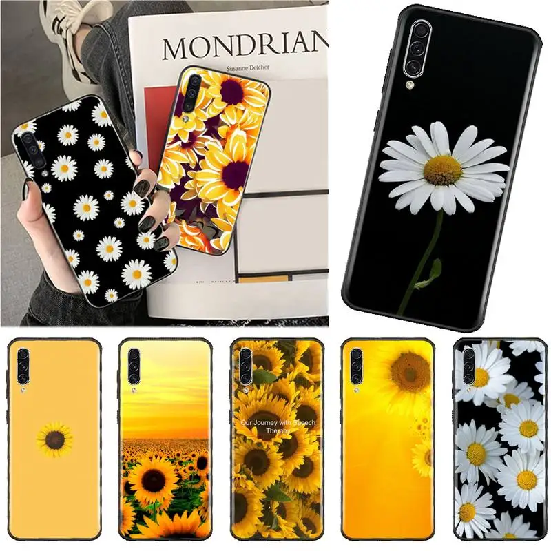 

Sunflower daisy Phone Case For Samsung A40 A50 A51 A71 A20E A20S S8 S9 S10 S20 Plus note 20 ultra 4G 5G