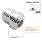 Высокое качество алюминиевый AN8-AN прямой мужской сварной фитинг адаптер сварки Bung Закись азота фитинг Серебряный JT1508