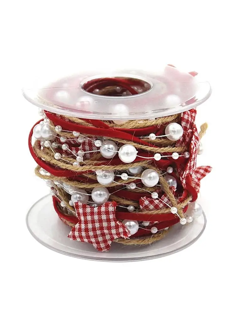 Рождество ручной работы пятиконечная звезда цепь лента для заворачивания