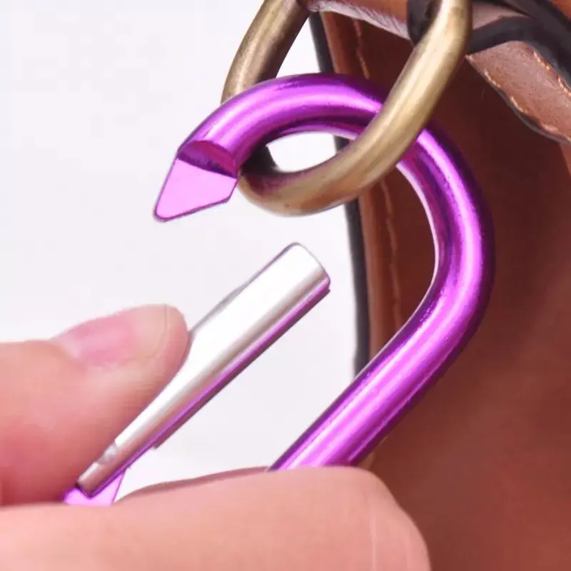 10 шт./лот карабин с кнопкой для скалолазания кемпинга пешего туризма спорта на