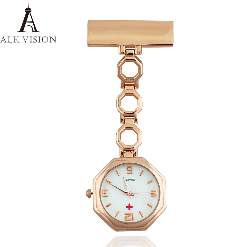 

Clip-on Fob Nurse Watch Japan Quartz Movement Medical Brooch Hanging Watch for Nurses Men Women Steel Pocket Watch relogio Clock
