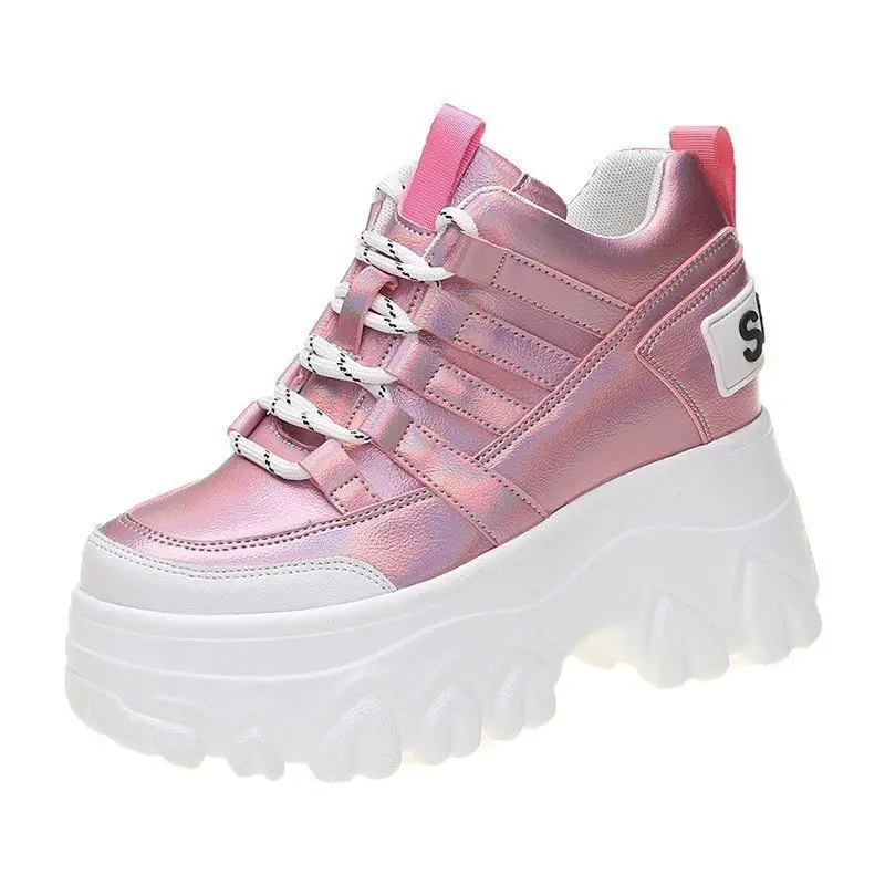 

Daddy Shoes Instagram trend spring 2021 chunky inline high-heeled casual shoes 10cm women versatile Korean versions heels