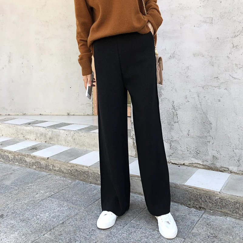 Женские брюки 2019 новые весенние мягкие восковые удобные кашемировые трикотажные