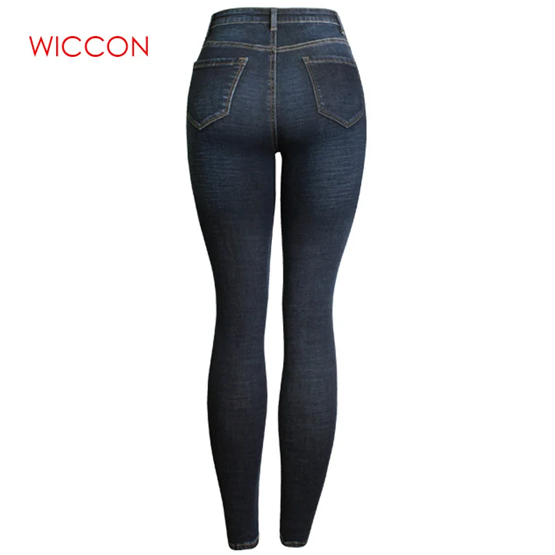 

2021 High Waist Button Jeans Women Fashion Push Up Vintage Skinny Jeans Mujer High Street Europe Slim Thicker Trousers Femme